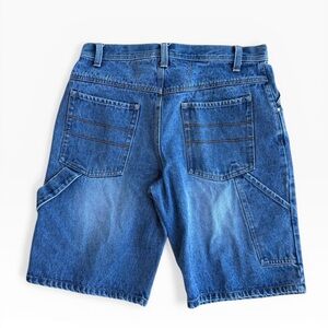 Vintage 725 Originals Carpenter Denim Shorts 90s Baggy Skater Jean Shorts 33W
